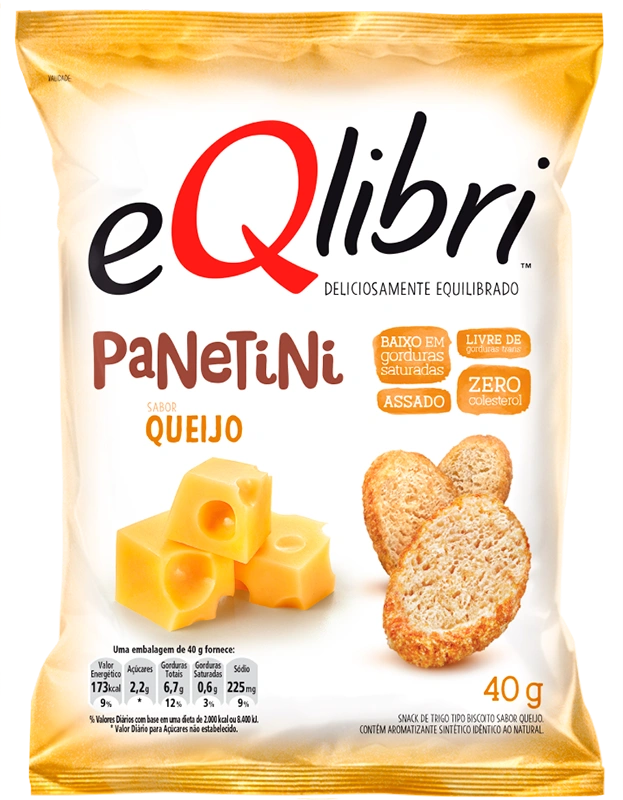 eQlibri® Panetini Sabor Queijo 40g