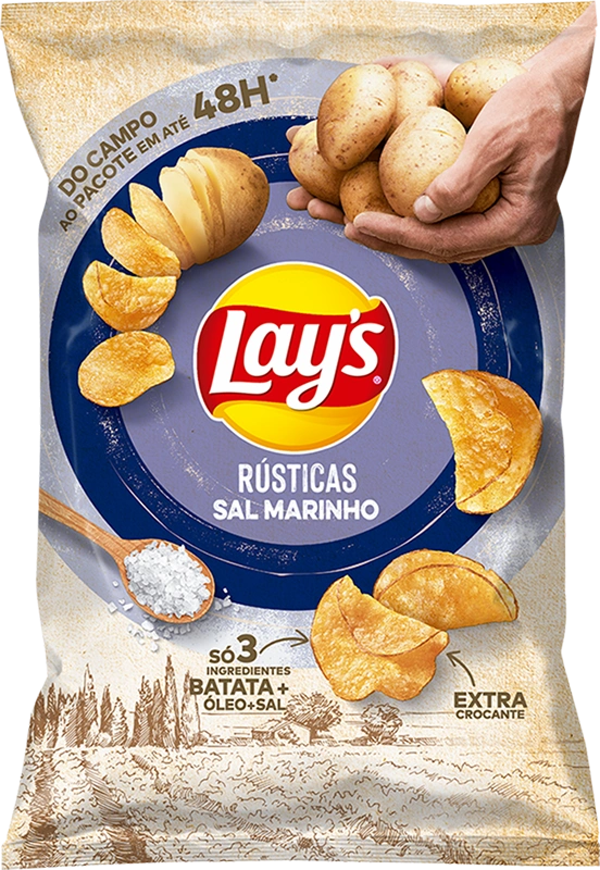 Lay’s® Rústicas Sabor Sal Marinho
