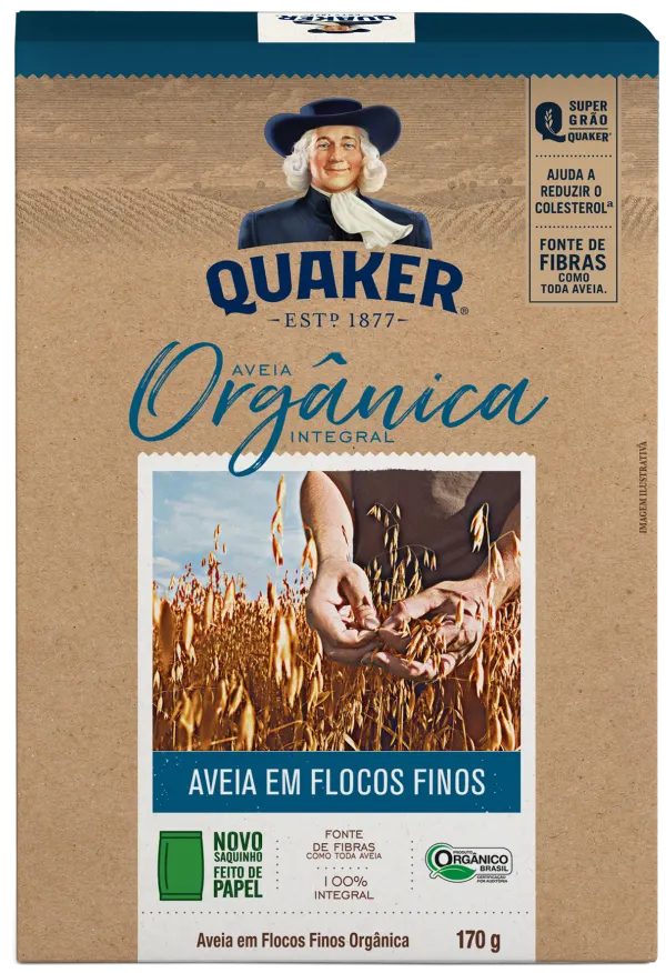 Aveia em Flocos Finos Orgânica​ Quaker®