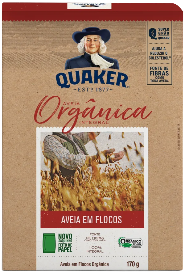 Aveia em Flocos Orgânica​ Quaker®